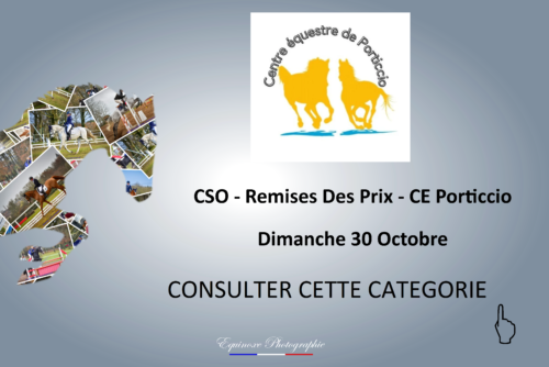 CSO - Remises Des Prix - Centre Equestre de Porticcio - 30/10/2022