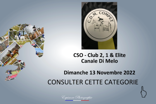 CSO - Club 2 - Club 1 et Elite - Canale Di Melo - 13/11/2022