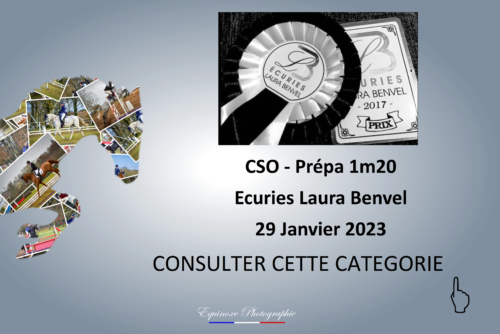 CSO - Prépa 1m20 - Ecuries Laura Benvel - 29/01/2023