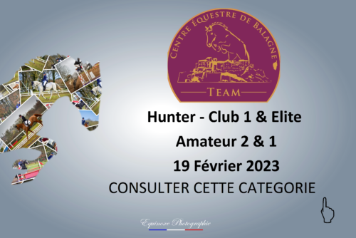 Hunter - Club 1 / Elite - Amateur 2 / 1 - Centre Equestre de Balagne - 19/02/2023