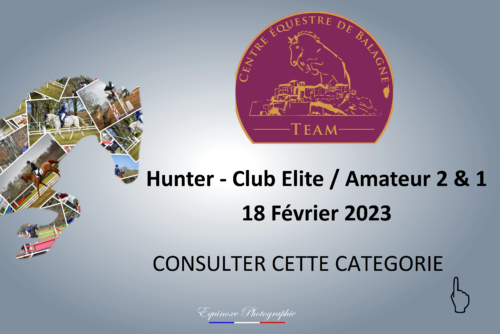 Hunter - Club Elite / Amateur 2 & 1 - Centre Equestre de Balagne - 18/02/2023