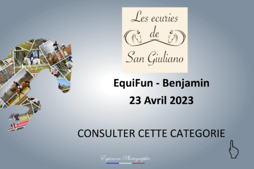 EquiFun - Benjamin - Les Ecuries de San Giuliano - 23/04/2023
