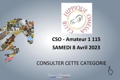 CSO - Amateur 1 115 - Club Hippique d'Omessa - 08/04/2023
