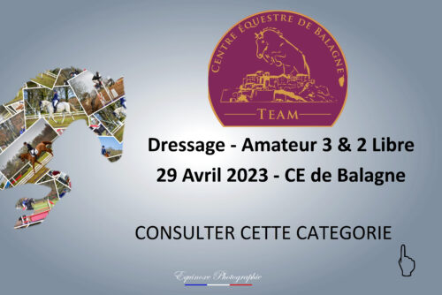 Dressage - Amateur 3 et 2 Libre - CE de Balagne - 29/04/2023
