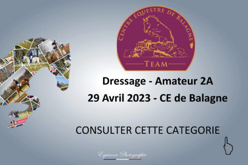 Dressage - Amateur 2A - CE de Balagne - 29/04/2023