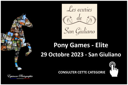 Pony Games - Elite - Les Ecuries de San Guiliano - 29/10/2023