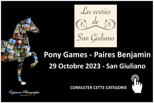 Pony Games - Paires Benjamin - Les Ecuries de San Guiliano - 29/10/2023